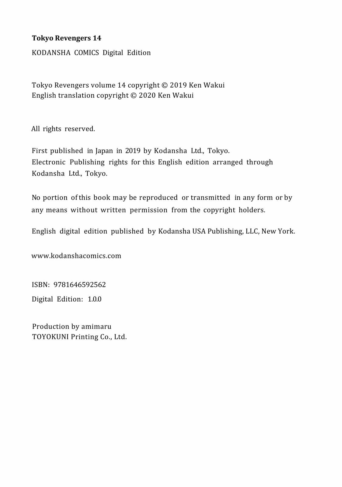 Read Tokyo Revengers EN Manga Online