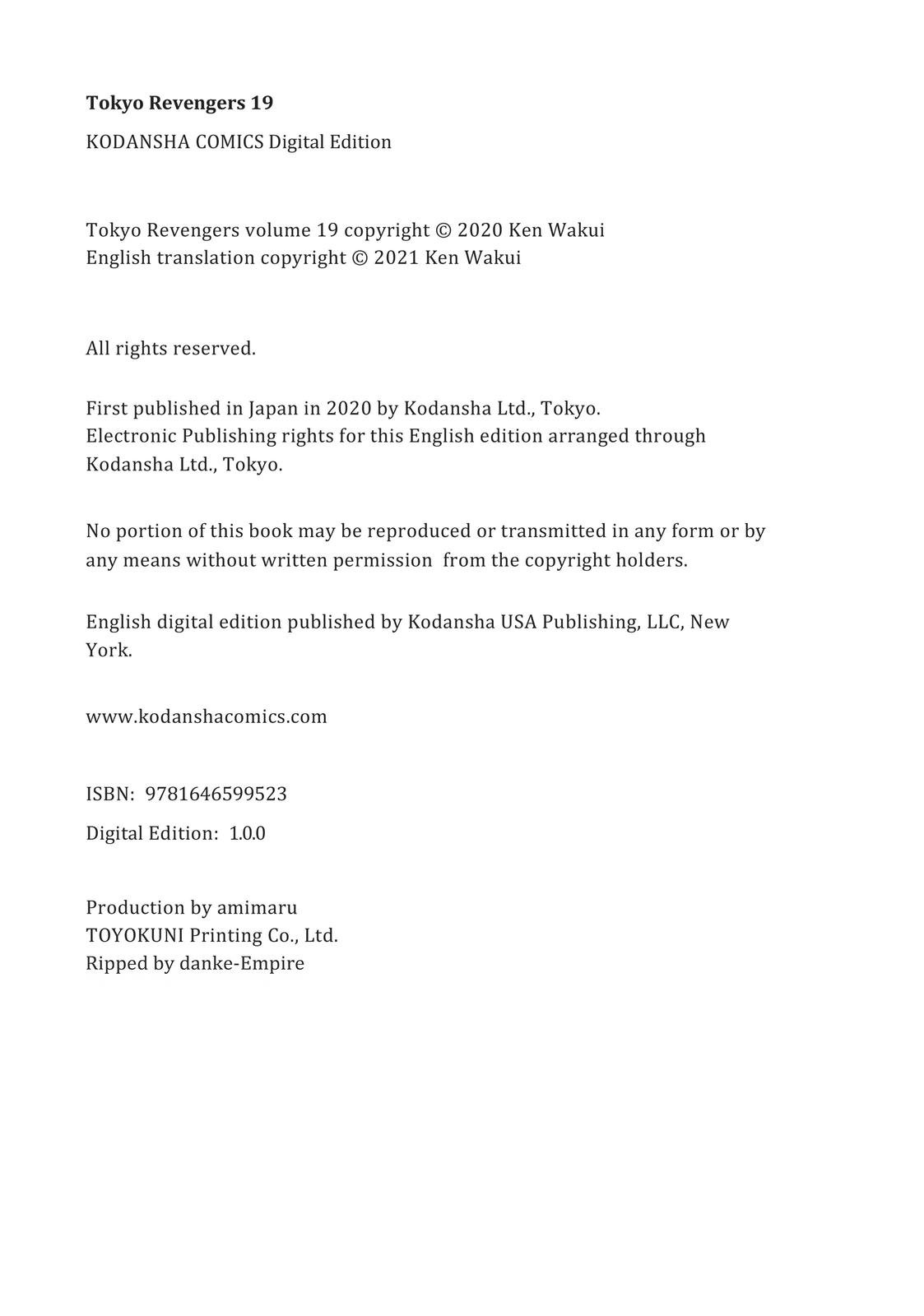 Read Tokyo Revengers EN Manga Online